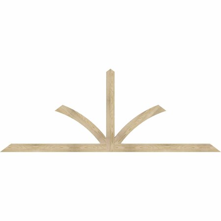 Ekena Millwork Richland Rough Sawn Timber Gable Bracket, Douglas Fir, 108"W x 40"H x 2"D x 4"F, 9/12 Pitch GBW108X40X0204RIC00RDF